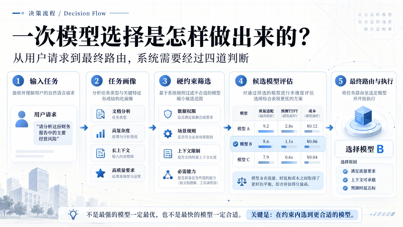 一次模型选择是怎样做出来的